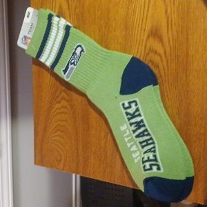 NEW NFL SEAHAWK Green and Blue Socks